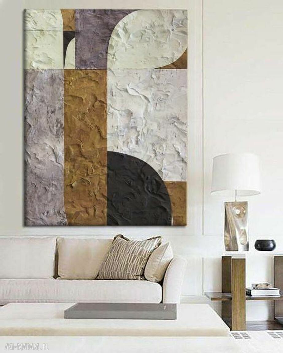 Hermosas Formas - wielkoformatowy obraz abstrakcyjny na płótnie art&texture 80x170 cm