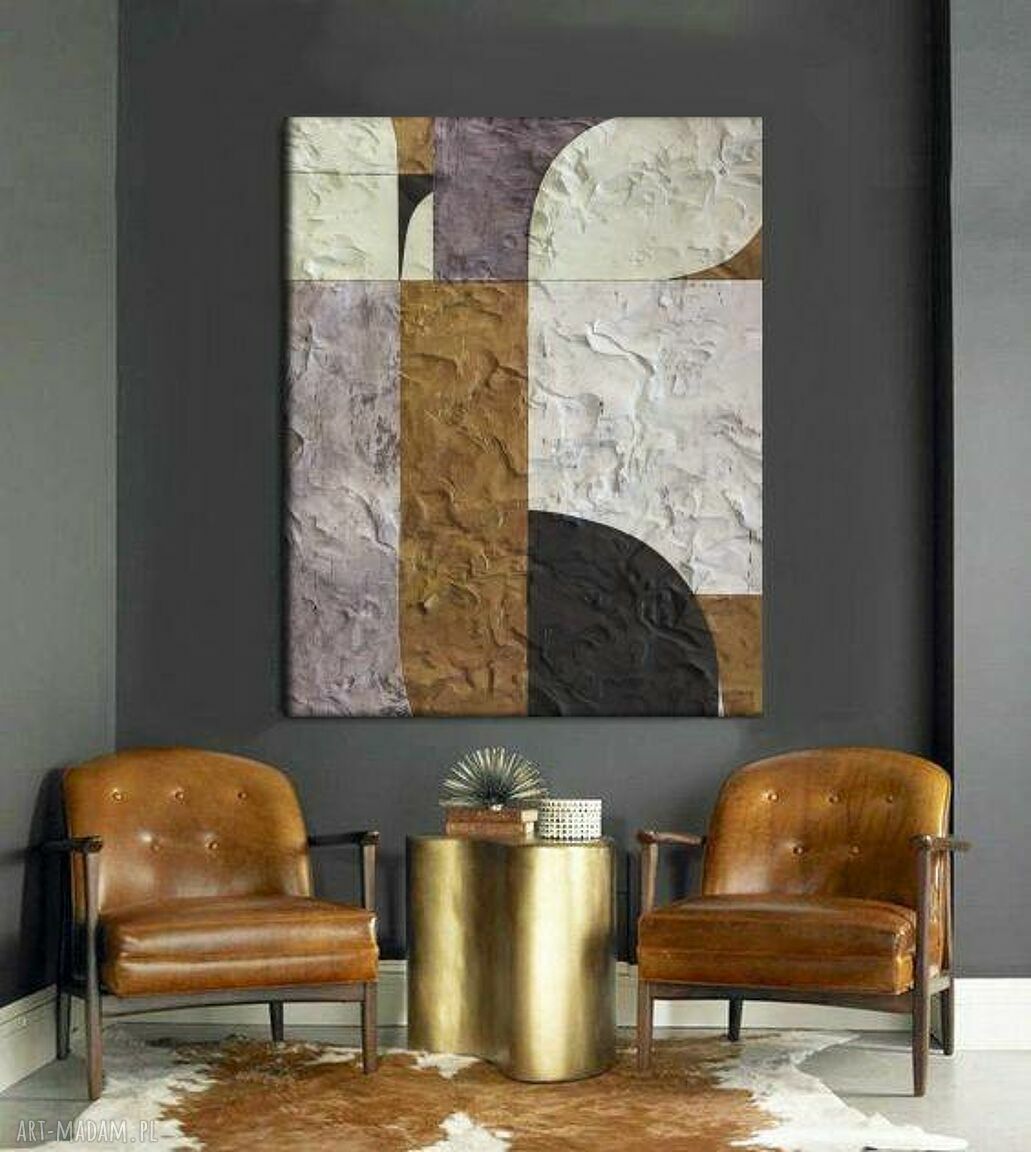 Hermosas Formas - wielkoformatowy obraz abstrakcyjny na płótnie art&texture 80x170 cm