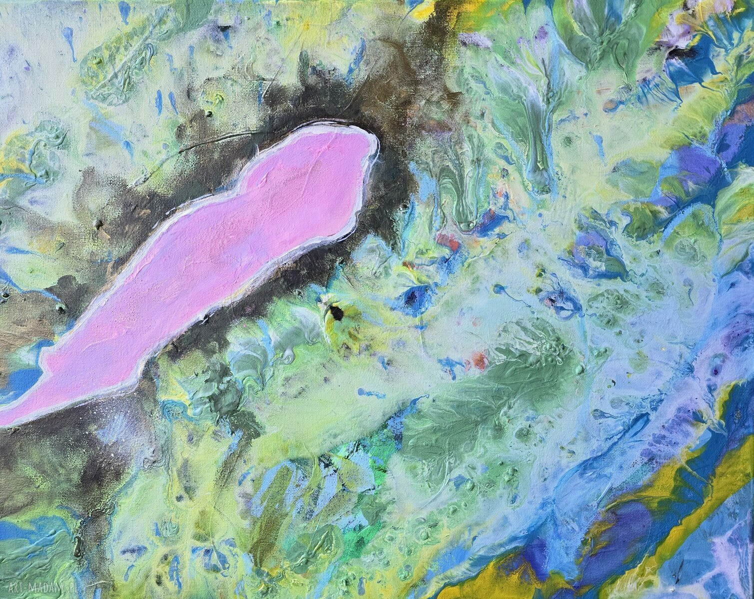 Hillier - Whitsunday - ręcznie malowany obraz akrylowy z Australii (50x40 cm)