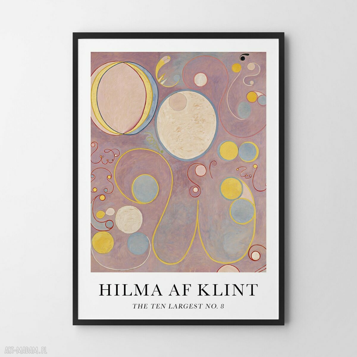 Plakat Hilma af Klint Pink 40x50 cm - różowy dekor do salonu i sypialni