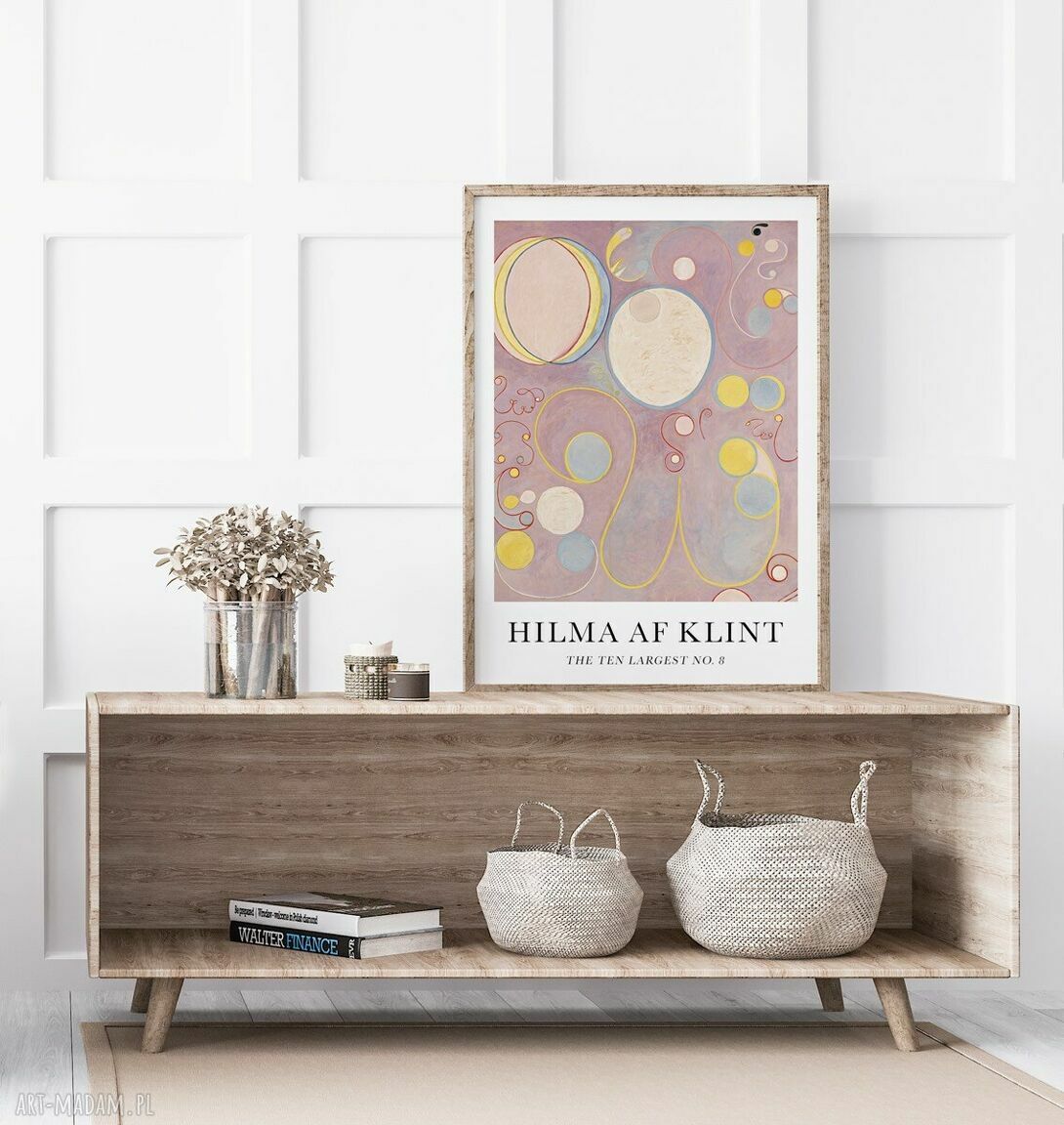 Plakat Hilma af Klint Pink 40x50 cm - różowy dekor do salonu i sypialni