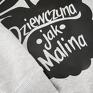 hand made bluzy malina - dziewczyna