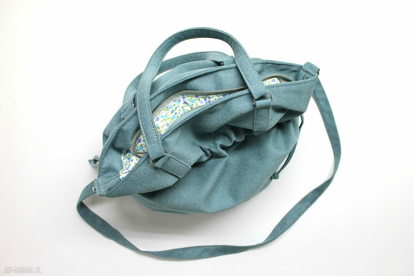 HOBO SACK - SAKIEWKA - tkanina niebieska