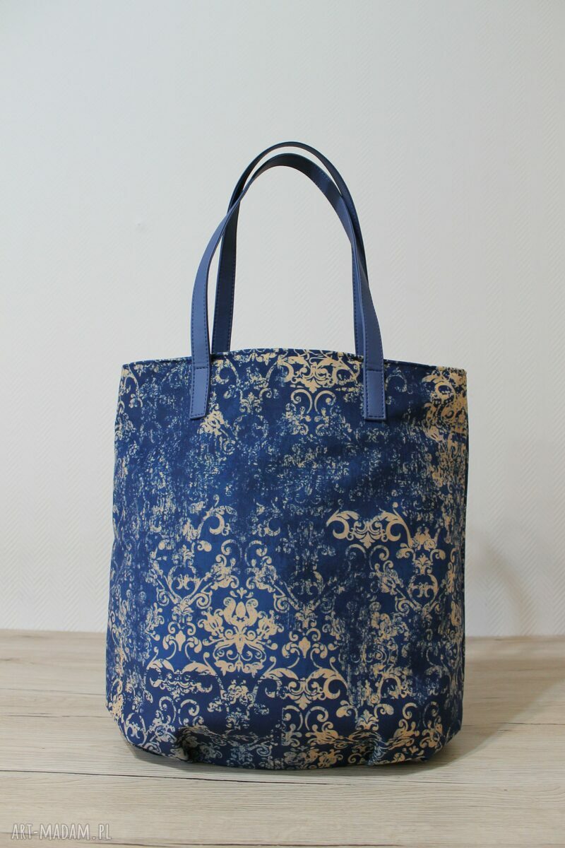 Worek Hobo - ornament vintage - pakowna torba na ramię A4