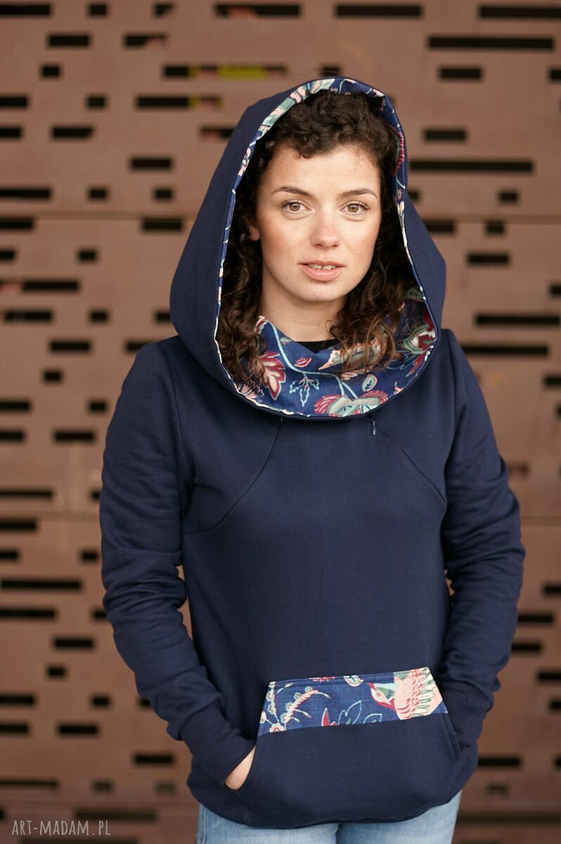 Botanika II bluza do karmienia z kapturem, hoodie kangurka