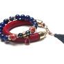 hand made bransoletki strap red and navy blue vol. 3 /19.12.17/duo