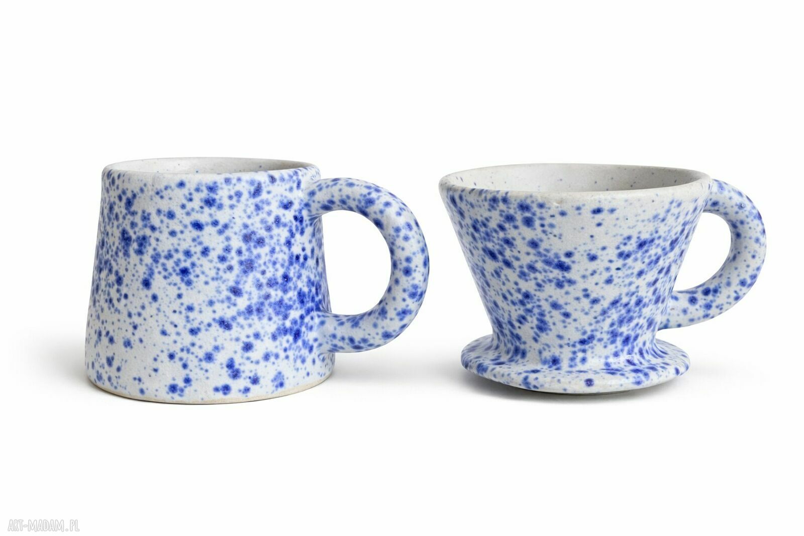 Kubek i dripper ceramiczny do kawy przelewowej