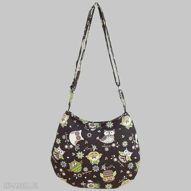 I love brązową sowę - torebka na ramię handmade