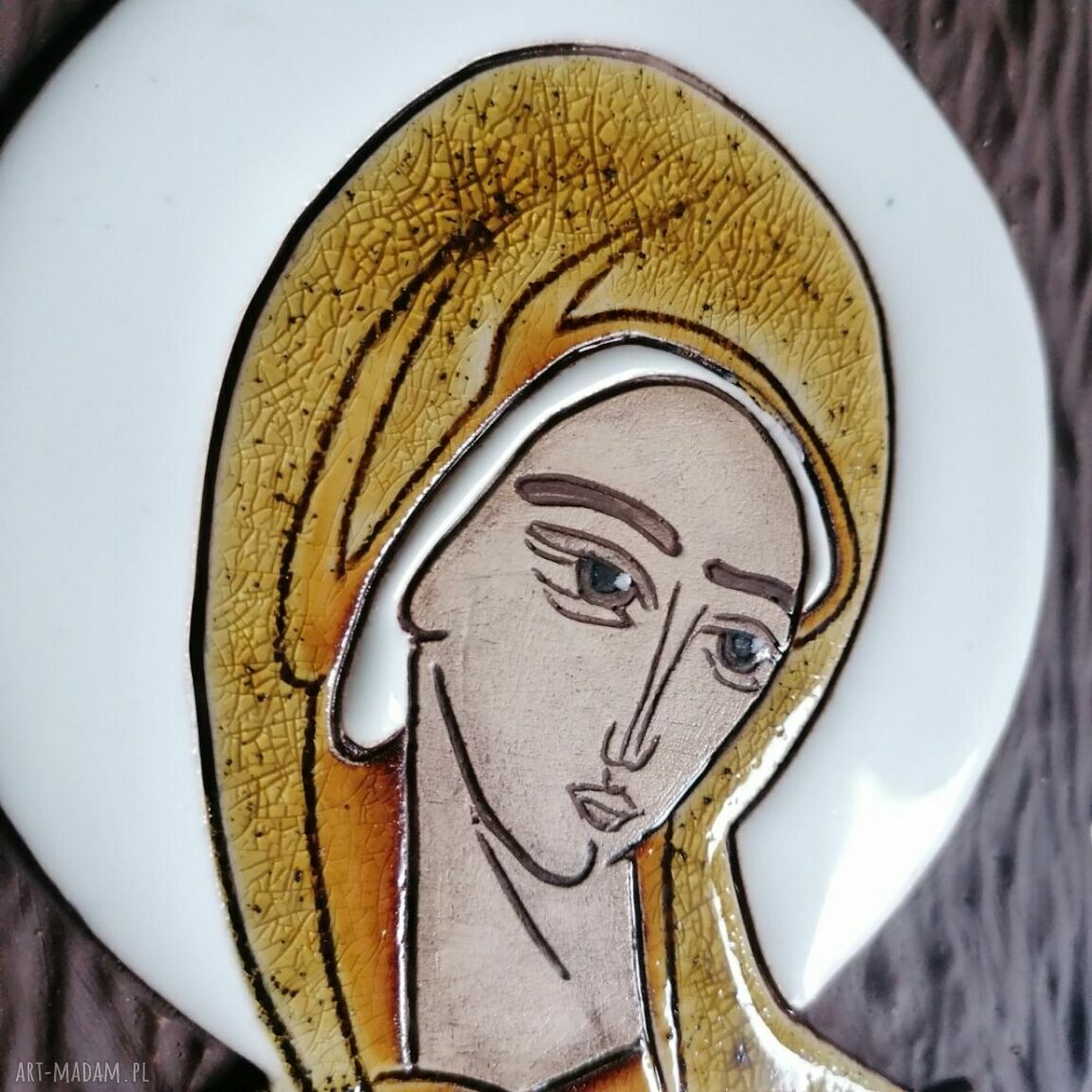 Ikona ceramiczna Maryi - Pneumatofora