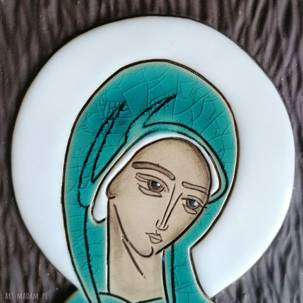 Ikona ceramiczna z wizerunkiem Maryi - Pneumatofora