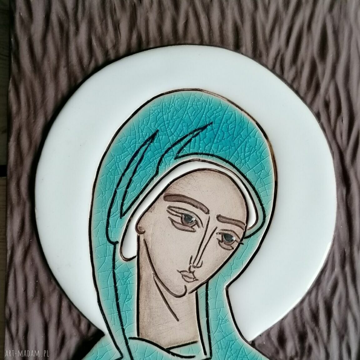 Ikona ceramiczna z wizerunkiem Maryi - Pneumatofora