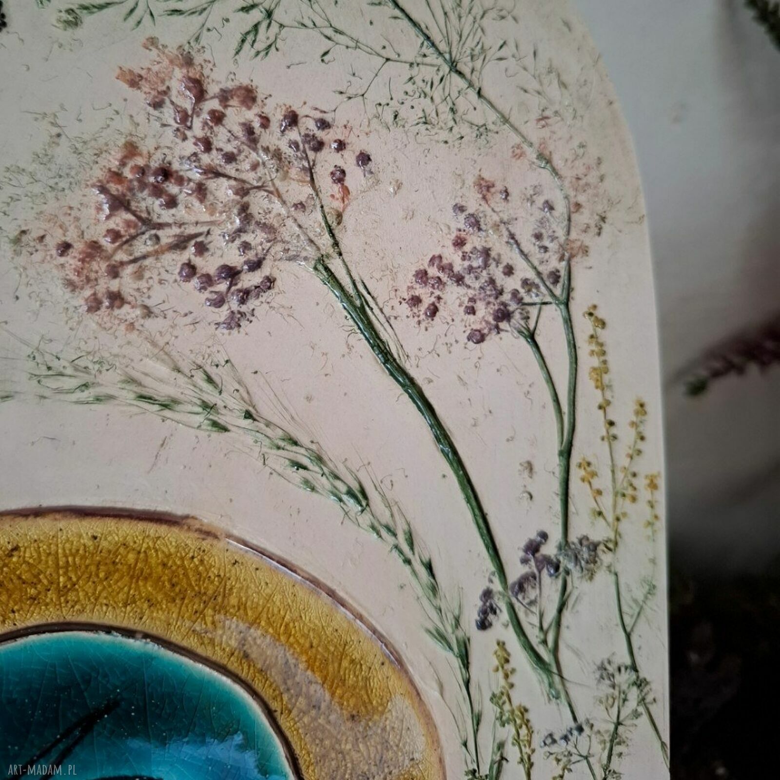 Ikona ceramiczna Pneumatofora - Matka Boża niosąca Ducha Świętego (do powieszenia)