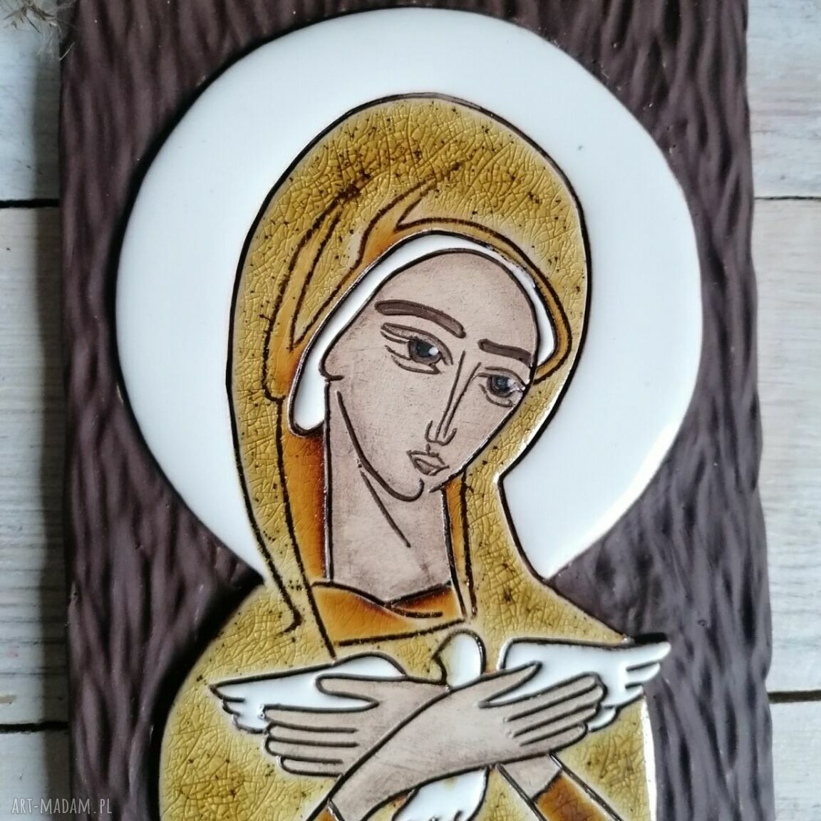 Ikona ceramiczna Maryi - Pneumatofora
