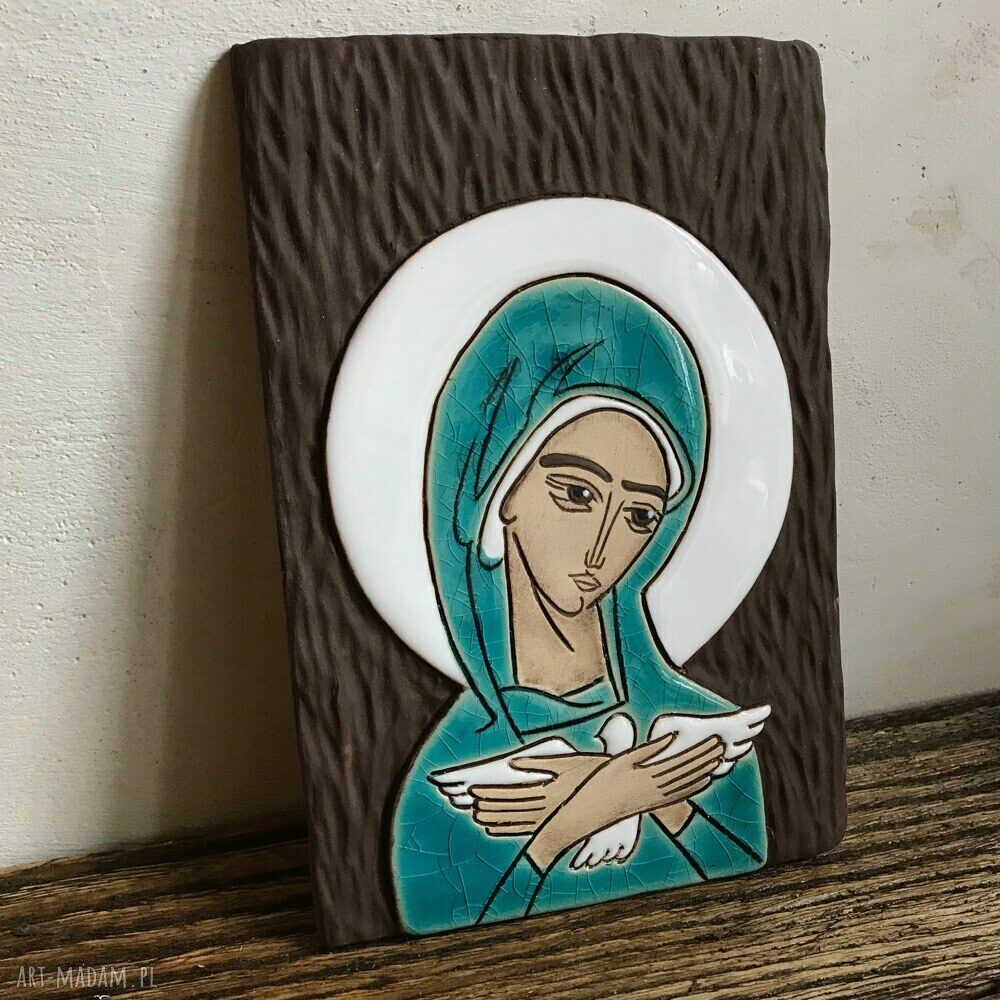 Ikona ceramiczna z wizerunkiem Maryi - Pneumatofora