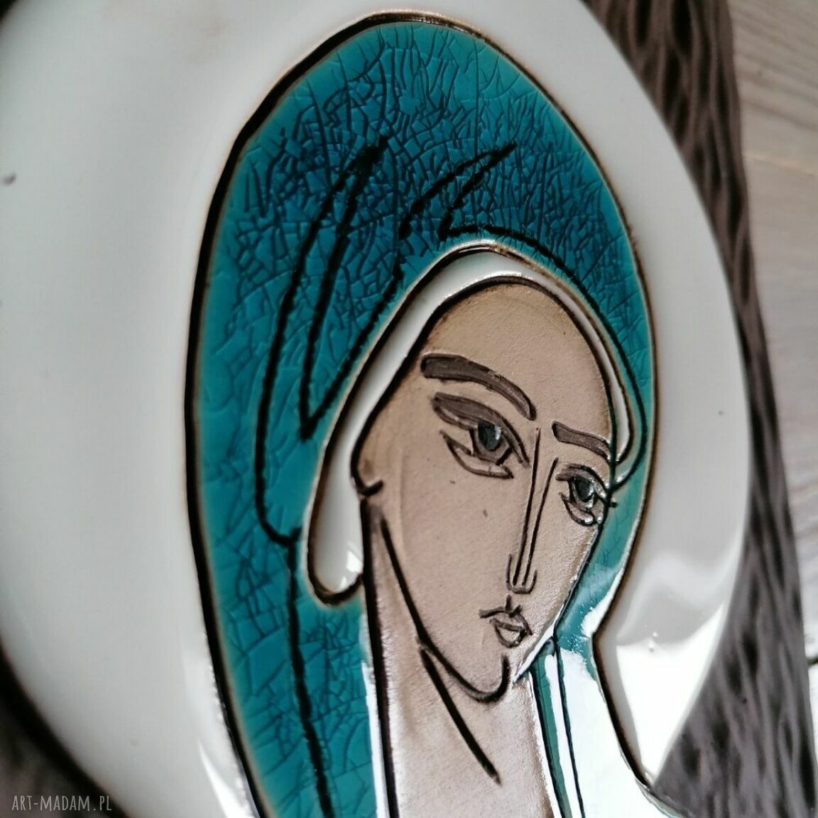 Ikona ceramiczna z wizerunkiem Maryi - Pneumatofora