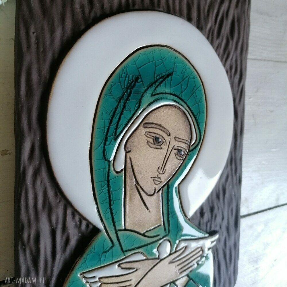 Ikona ceramiczna z wizerunkiem Maryi - Pneumatofora