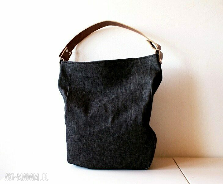 IKS dżins czerń rudy HandMade