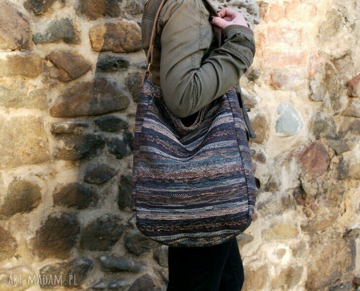 na ramię: IKS worek vege navaho brąz orzech Autorskie