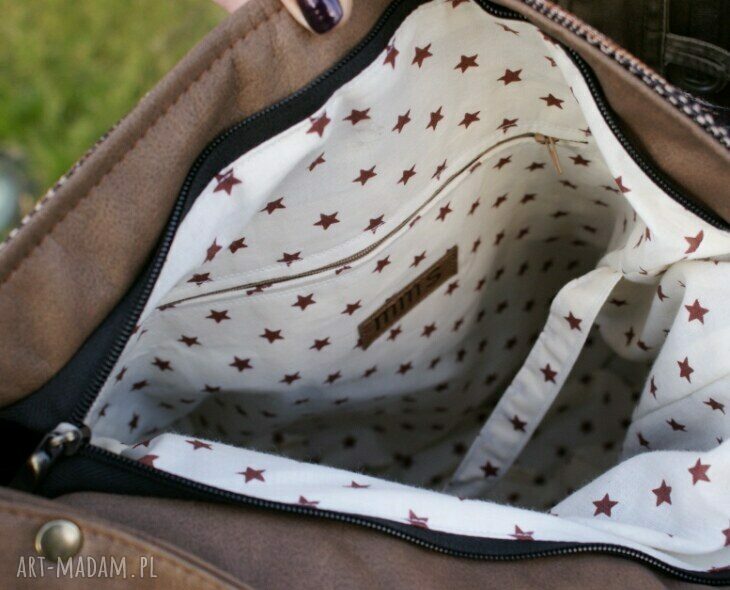 na ramię: IKS worek vege navaho brąz orzech Autorskie