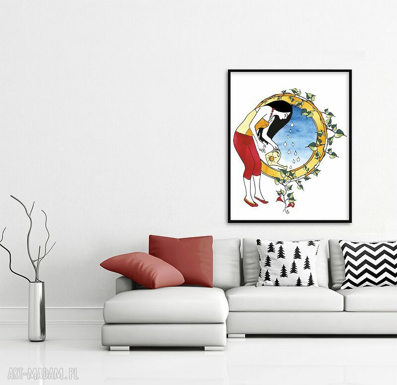 Ilustracja A4 Parallel World - kolorowa grafika na ścianę