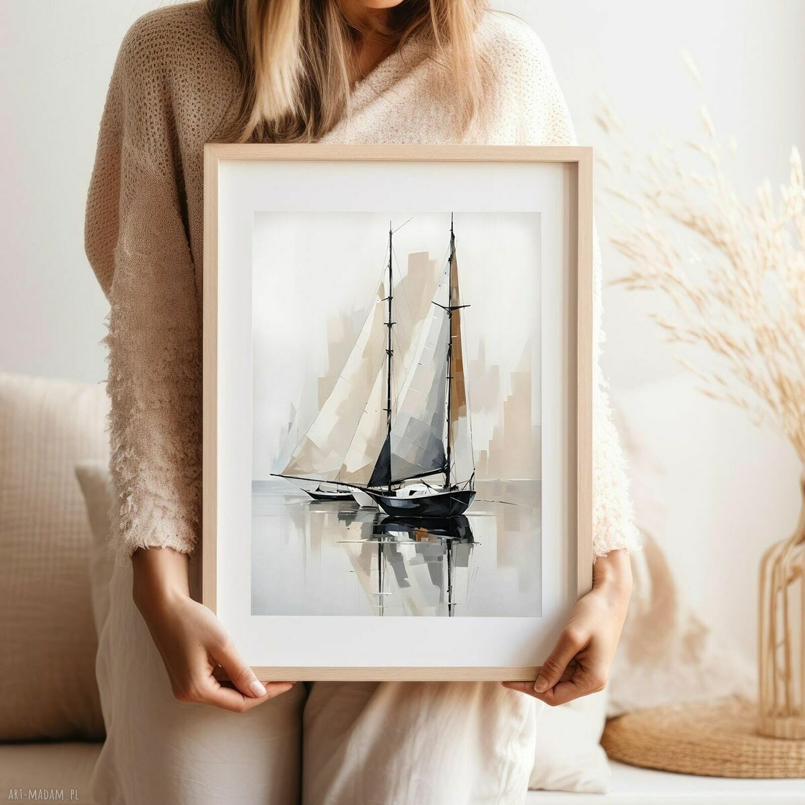 Plakat Żagle 30x40 cm - morski akcent na Twojej ścianie