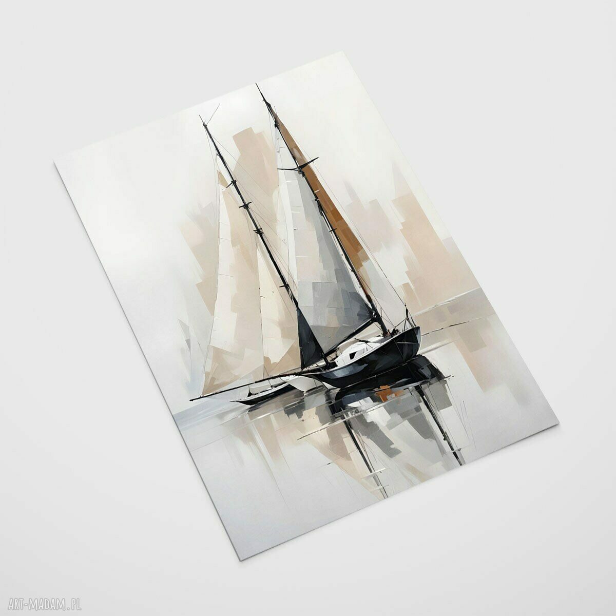 Plakat Ilustracja Żagle - format A4