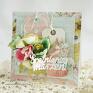 hand made scrapbooking kartki kartka urodzinowa z babeczką (w