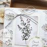 białe scrapbooking kartki kobieca kartka z zielnika mrufru