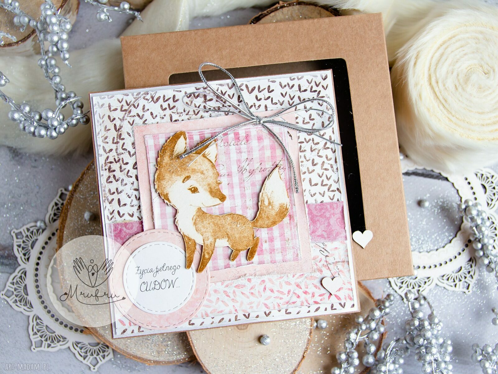 kartki: Urocza kartka dla dziecka na każdą okazję. Pudełeczko z szybką. Personalizacja