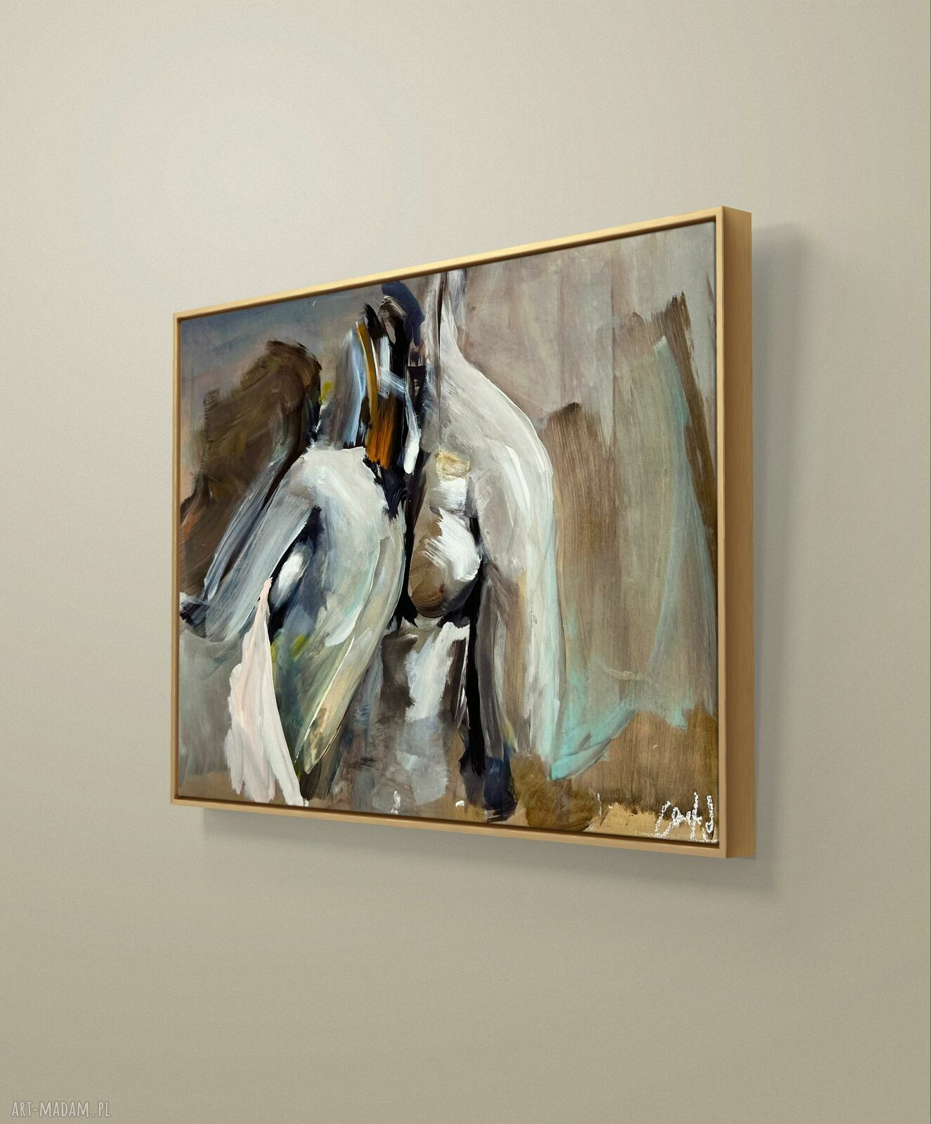In the Morning - obraz 100x70 z inkografii i akrylami