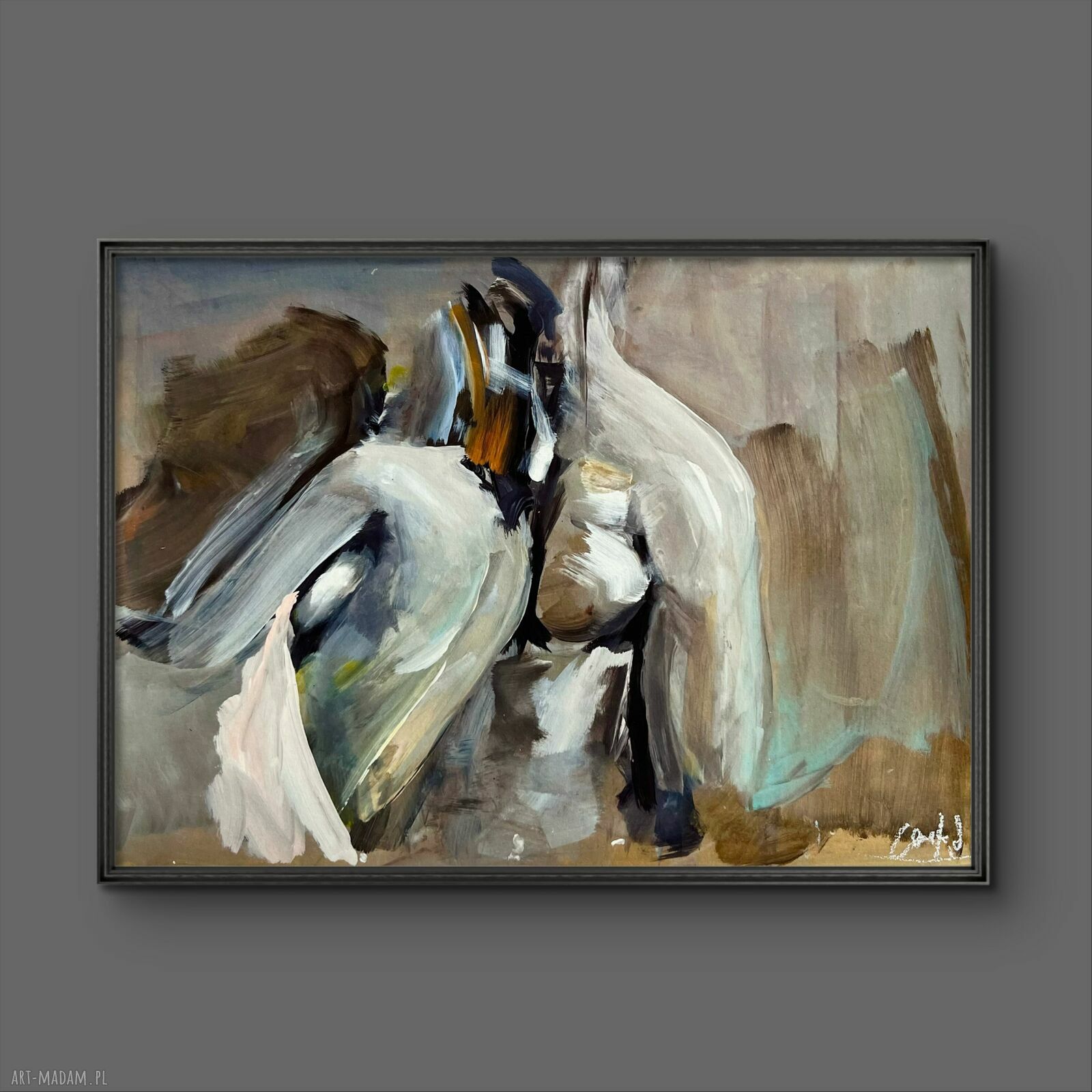 In the Morning - obraz 100x70 z inkografii i akrylami