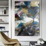 hand made obrazy nowoczesny obraz do salonu abstrakcja olej na płótnie burza