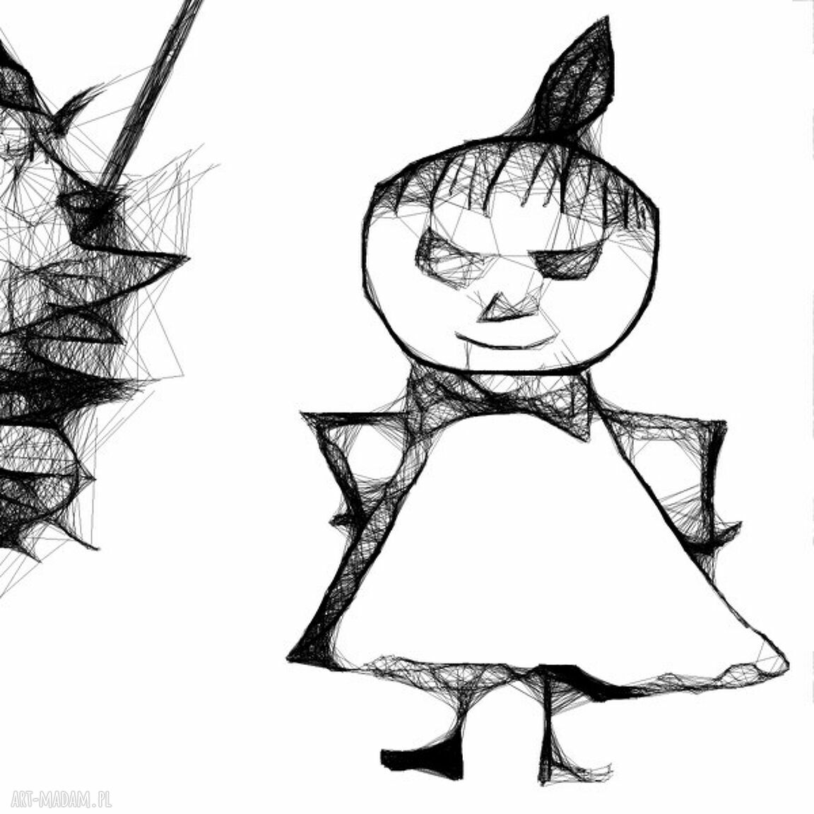 Inspirowana Małą Mi - grafika z ramą 51x41 do pokoju dziecka