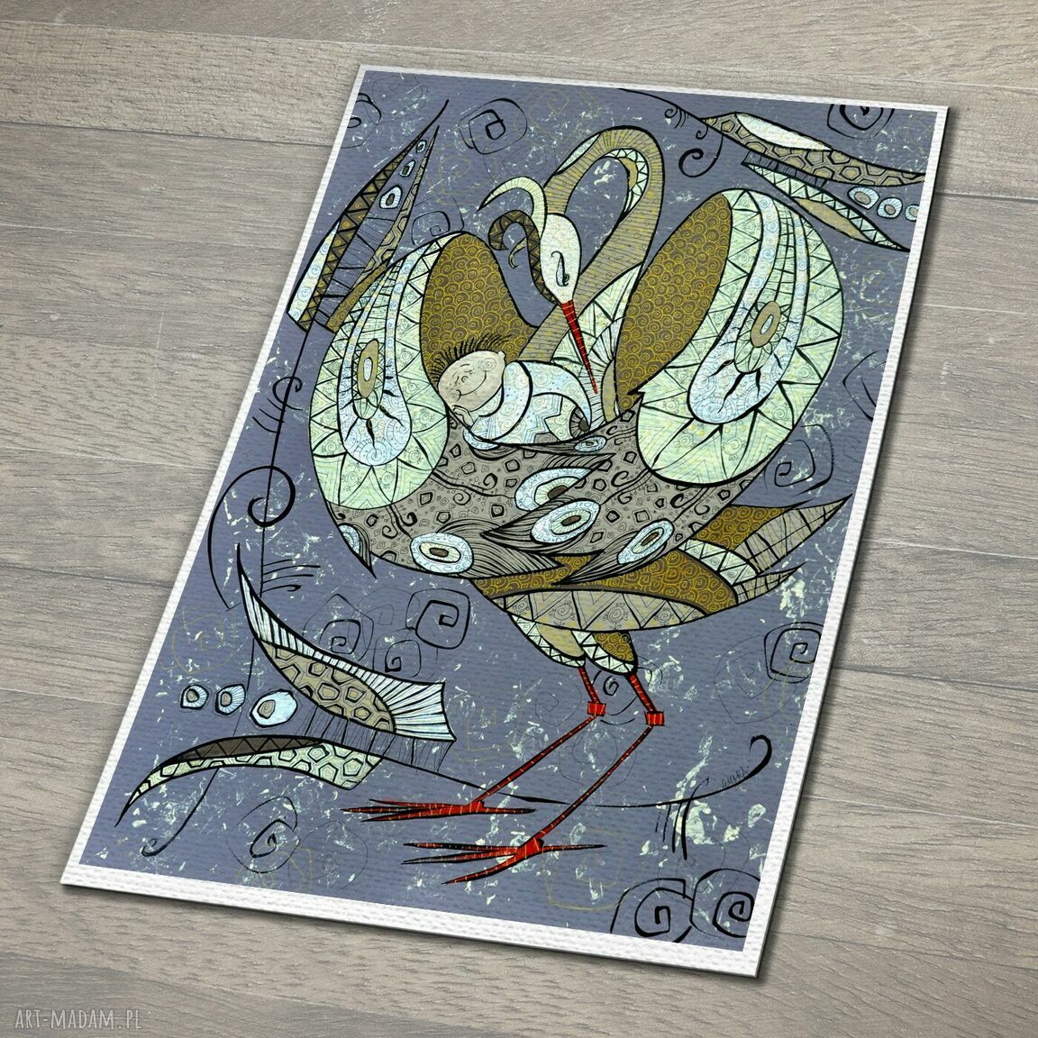Ja i mój przyjaciel bocian. Kołysanka. Plakat