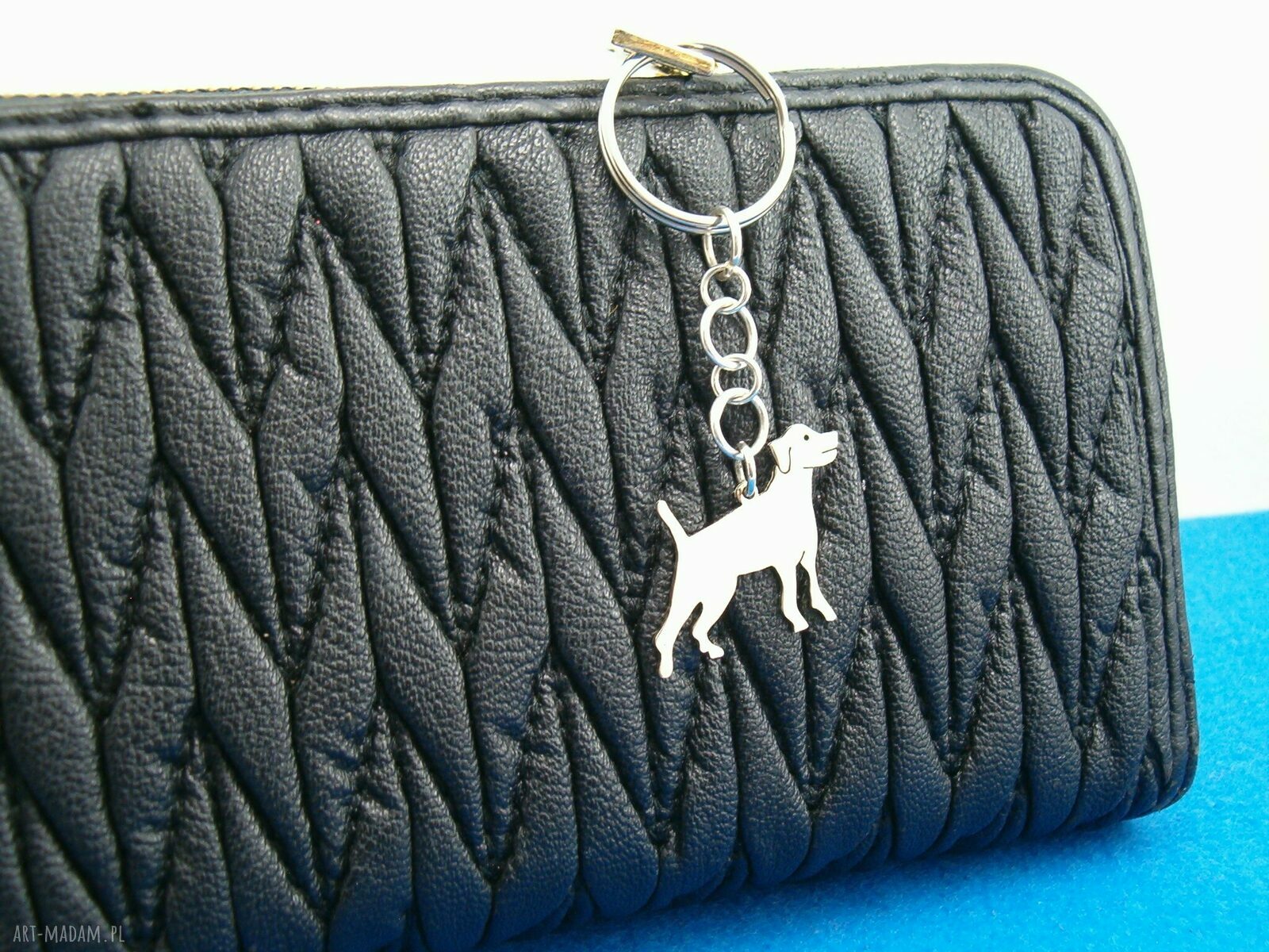 Brelok Jack Russell ze srebra 925 - ręcznie polerowany