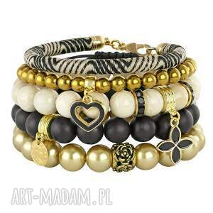 black ivory & gold set l203