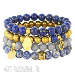 blue grey & gold set