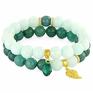 zielone bransoletki jadeit emerald & mint jade with crystal