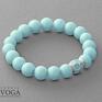 turkusowe bransoletki bransoletka mint jade, crystals, glass pearls &