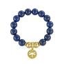 hand made bransoletki navy blue jade with dragonfly