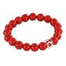 handmade bransoletki red jade with bead