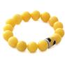 autorskie bransoletki yellow jade with bead