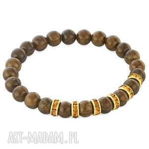 zircons & stones - brown jade