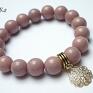 handmade bransoletki antique pink and gold