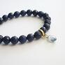 hand made bransoletki dark blue and gold 2