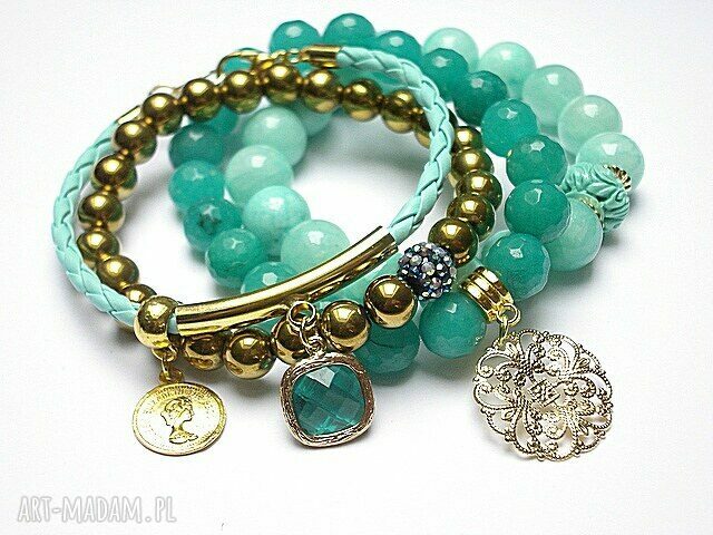 MINT AND GOLD SET Autorskie