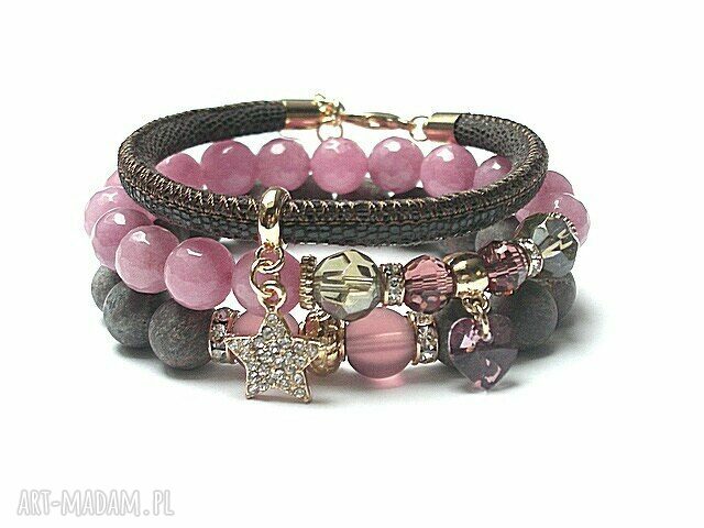  ruby and chocolate /25 01 2017/ set handmade
