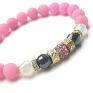 hand made bransoletki jadeity wianek / pink/ /10 10 17/