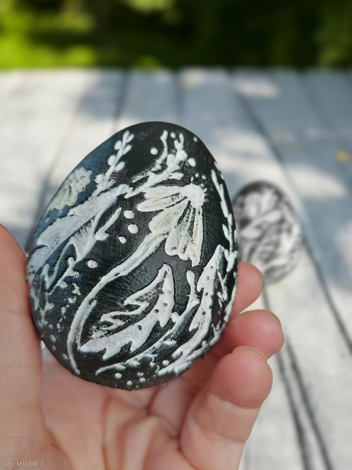 Jajka wielkanocne - zestaw 3 sztuki handmade