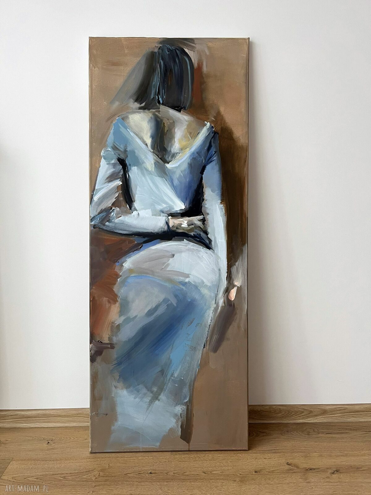 Jak Wino 130x50 - obraz kobieta - akryl na płótnie